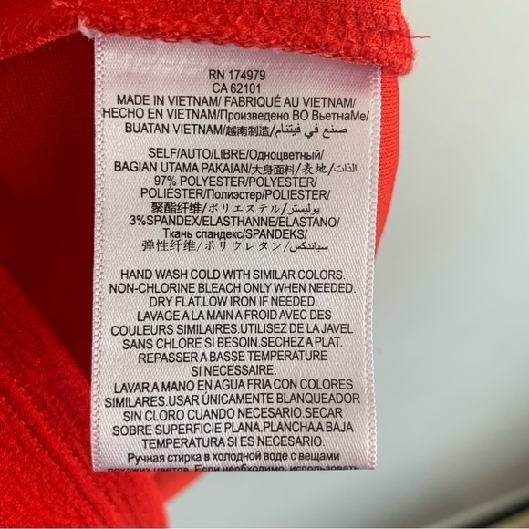 BCBGENERATION Red Off Shoulder Ruffle Bodycon Dress Size S - Picture 8 of 12